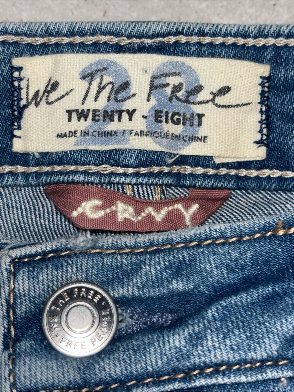 Free People We The Free Crvy Vintage High-Rise Shorts - Picture 6 of 6